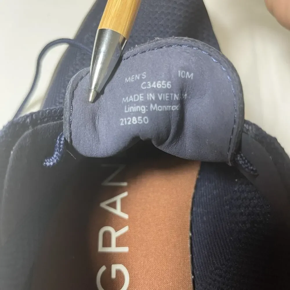 Cole Haan Zerogrand Omni Sneaker Men's Size 10 Marine‎ Blue navy Shoes C34656